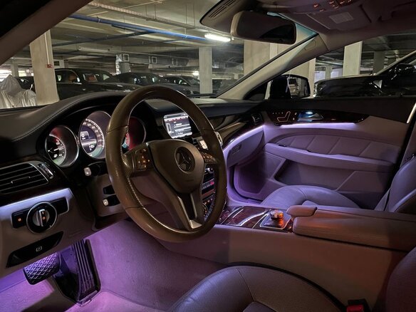 2013 Mercedes-Benz CLS 350 II (C218), синий, 1680000 рублей - вид 7