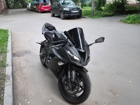 2016 Kawasaki ZX-6R Ninja, чёрный, 740000 рублей, вид 5