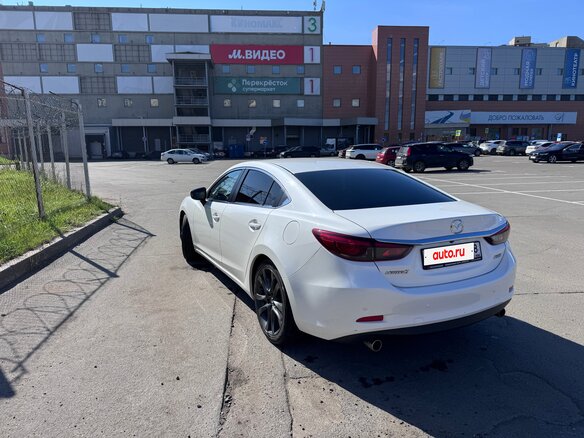 2015 Mazda 6 III (GJ) Рестайлинг, белый, 1600000 рублей - вид 5