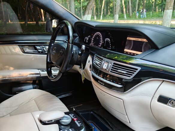 2012 Mercedes-Benz S-Класс 500 V (W221) Рестайлинг, чёрный, 2100000 рублей - вид 7