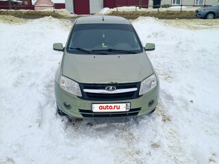 2013 Lada (ВАЗ) Granta I, зелёный, 400000 рублей, вид 2