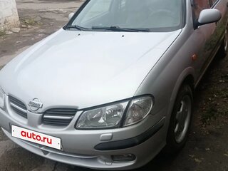2001 Nissan Almera II (N16), серебристый, 450000 рублей, вид 2