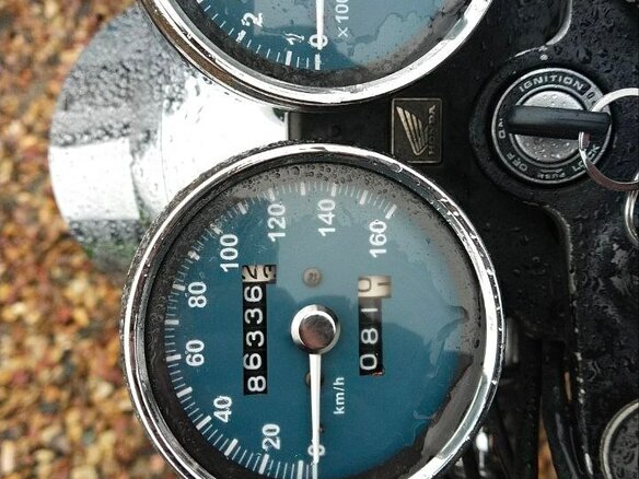 2002 Honda CB 400SS, синий - вид 9