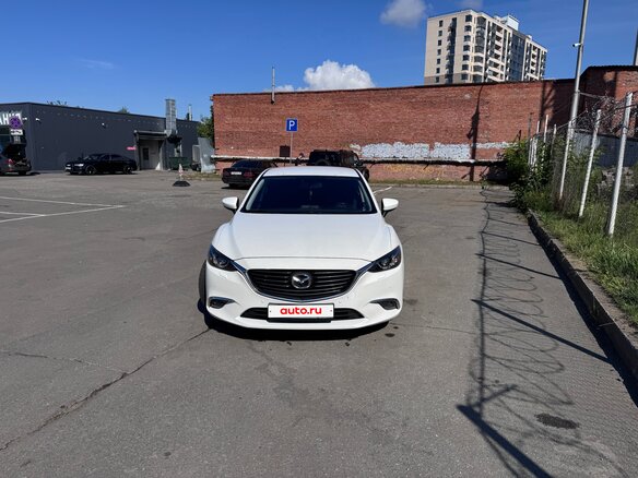 2015 Mazda 6 III (GJ) Рестайлинг, белый, 1600000 рублей - вид 1