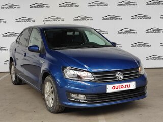 2020 Volkswagen Polo V Рестайлинг, синий, 1349000 рублей, вид 3