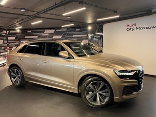 2019 Audi Q8 45 TDI I (4M), бежевый, 6500000 рублей, вид 1