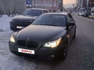 2008 BMW 5 серии 520i V (E60/E61) Рестайлинг, чёрный, 1450000 рублей, вид 1