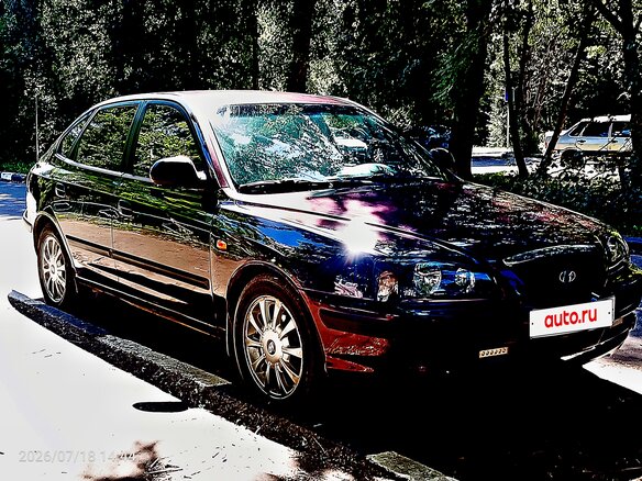 2006 Hyundai Elantra III (XD2) Рестайлинг, пурпурный - вид 4
