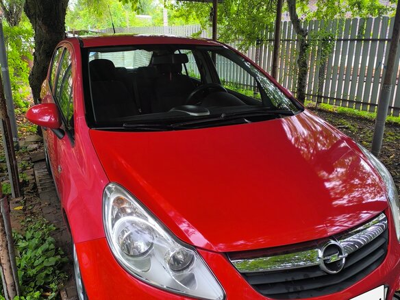 2007 Opel Corsa D, красный, 400000 рублей - вид 1