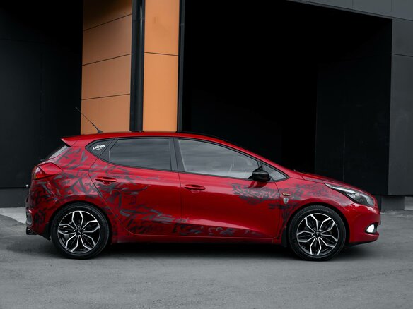2014 Kia Ceed II, красный - вид 3