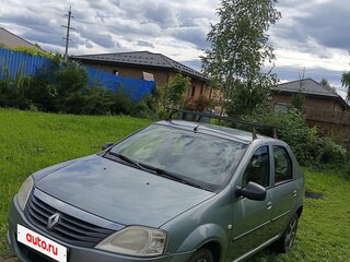 2012 Renault Logan I Рестайлинг, синий, 375000 рублей, вид 1