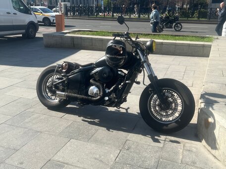 1997 Kawasaki VN400 Vulcan, чёрный, 320000 рублей, вид 2