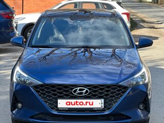 2021 Hyundai Solaris II Рестайлинг, синий, 1600000 рублей, вид 2