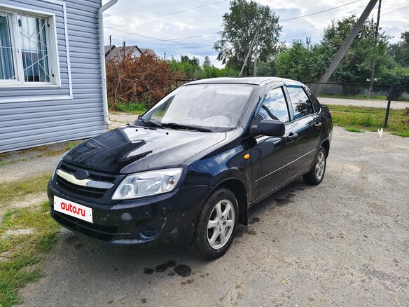 2012 Lada (ВАЗ) Granta I, чёрный, 220000 рублей - вид 12