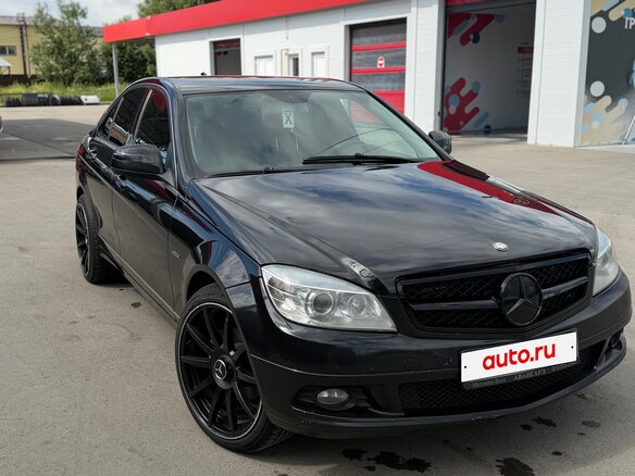 2008 Mercedes-Benz C-Класс 230 III (W204), чёрный - вид 1