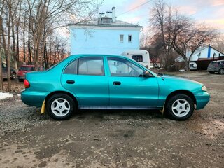 1995 Hyundai Accent I, зелёный, 90000 рублей, вид 4