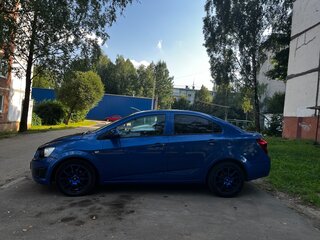 2012 Chevrolet Aveo II, синий, 600000 рублей, вид 4