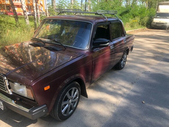 2008 Lada (ВАЗ) 2107, красный, 150000 рублей - вид 5