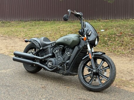 2023 Indian Scout, зелёный, 1200000 рублей, вид 1