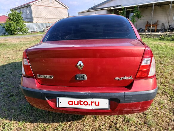 2005 Renault Symbol I Рестайлинг, красный, 270000 рублей - вид 6