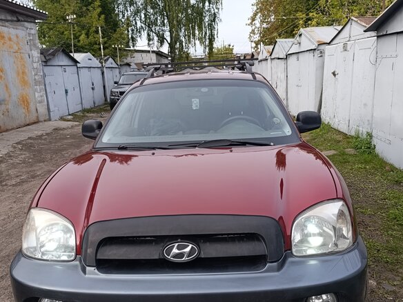 2001 Hyundai Santa Fe I, пурпурный, 365000 рублей - вид 1