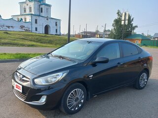 2011 Hyundai Solaris I, чёрный, 870000 рублей, вид 4
