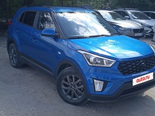 2021 Hyundai Creta I Рестайлинг, синий, 1741000 рублей, вид 4