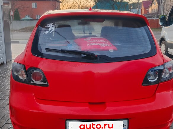 2007 Mazda 3 I (BK) Рестайлинг, красный, 340000 рублей - вид 3