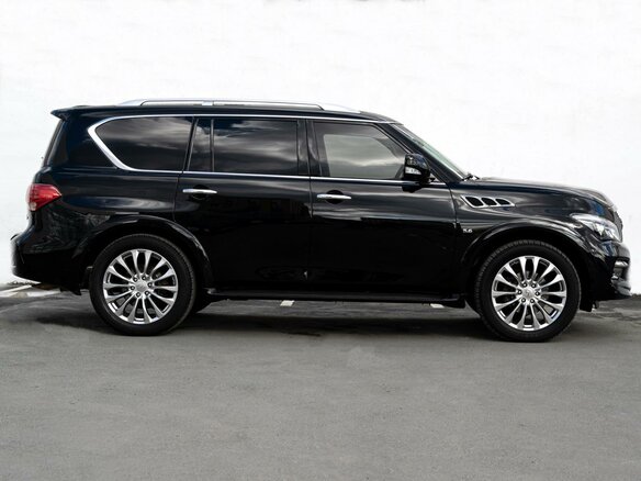 2017 Infiniti QX80 I Рестайлинг, чёрный, 3585000 рублей - вид 4