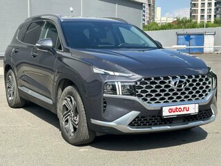 2021 Hyundai Santa Fe IV Рестайлинг, синий, 3990000 рублей, вид 4
