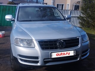 2004 Volkswagen Touareg I, серебристый, 839000 рублей, вид 3