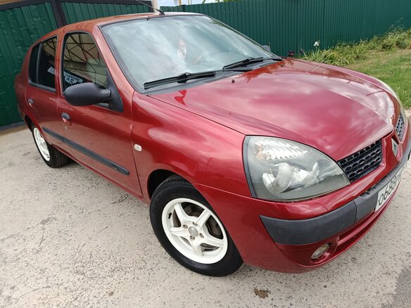 2005 Renault Symbol I Рестайлинг, красный, 270000 рублей - вид 4