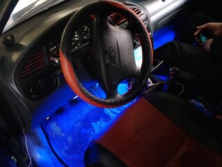 2008 Chevrolet Lanos I, зелёный, 120000 рублей, вид 3