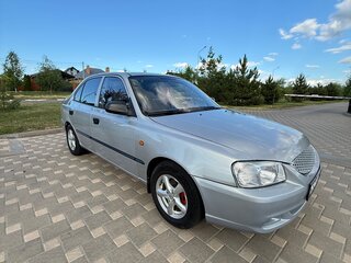 2003 Hyundai Accent ТагАЗ II, серебристый, 330000 рублей, вид 4
