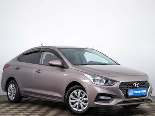 2019 Hyundai Solaris II, коричневый, 1219000 рублей, вид 1