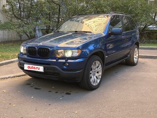 2003 BMW X5 3.0i I (E53), синий, 870000 рублей, вид 1