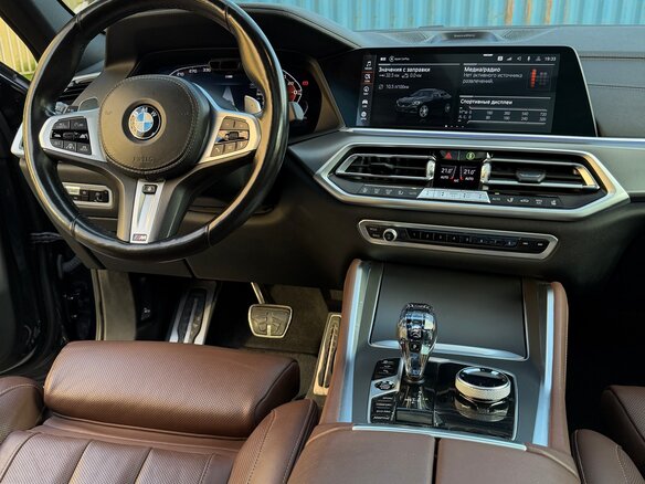 2021 BMW X6 30d III (G06), синий - вид 9