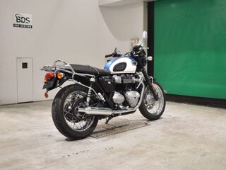 2016 Triumph Bonneville T100, голубой, 743000 рублей, вид 4