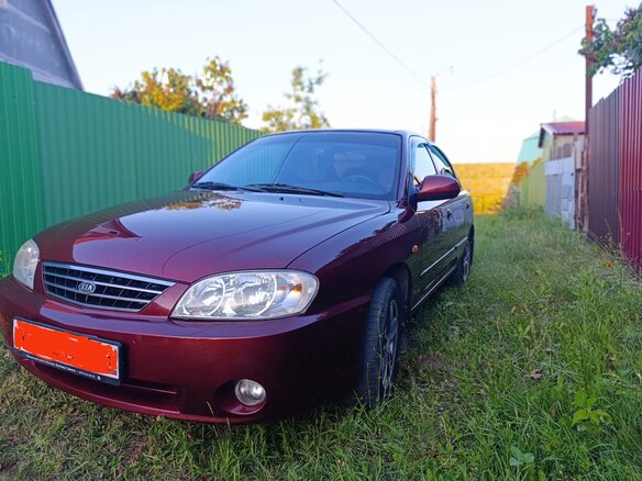 2006 Kia Spectra I Рестайлинг 2, красный, 315000 рублей - вид 1