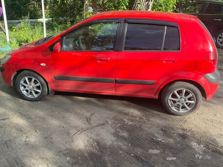 2006 Hyundai Getz I Рестайлинг, красный, 490000 рублей, вид 3