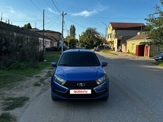 2019 Lada (ВАЗ) Granta I Рестайлинг, синий, 630000 рублей, вид 3