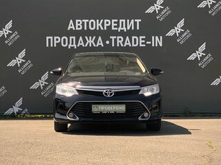 2016 Toyota Camry VII (XV50) Рестайлинг, чёрный, 1765000 рублей, вид 2