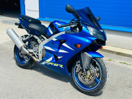 2001 Kawasaki ZX-6 Ninja, синий, 370000 рублей, вид 3
