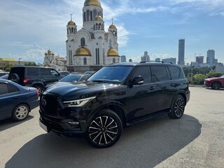 2021 Infiniti QX80 I Рестайлинг 3, чёрный, 7600000 рублей, вид 3