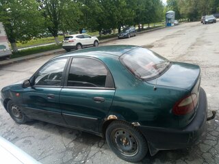 2002 Daewoo Lanos, зелёный, 135000 рублей, вид 2