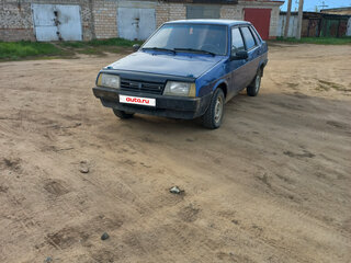 2000 Lada (ВАЗ) 21099, синий, 100000 рублей, вид 1