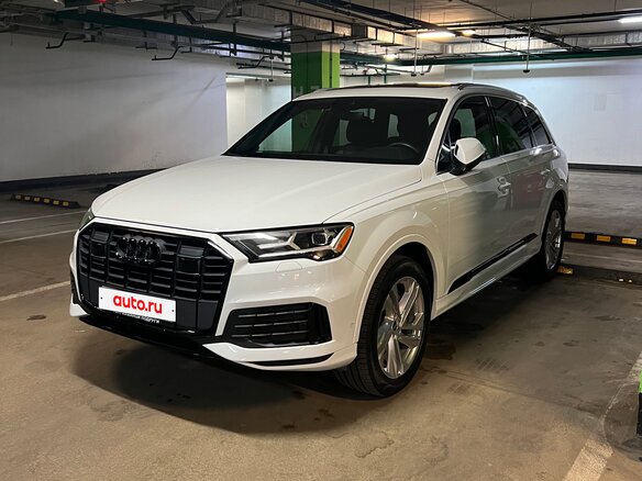 2021 Audi Q7 45 TFSI II (4M) Рестайлинг, белый
