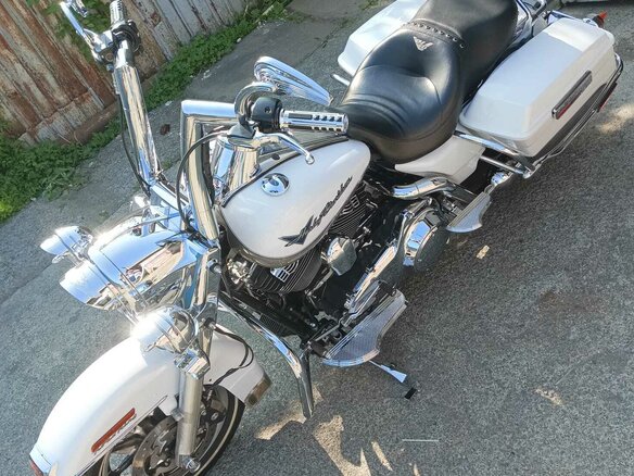 2008 Harley-Davidson Road King, белый, 1100000 рублей - вид 21