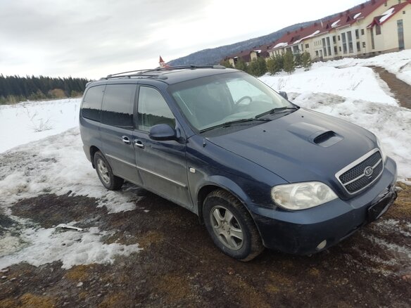 2006 Kia Carnival I Рестайлинг, синий, 780000 рублей - вид 2