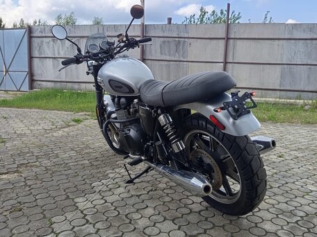 2014 Triumph Bonneville T100, серебристый, 550000 рублей, вид 1
